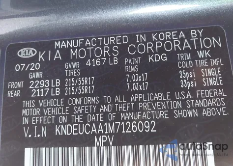 2021 Kia Seltos S from USA, damaged, VIN KNDEUCAA1M7126092